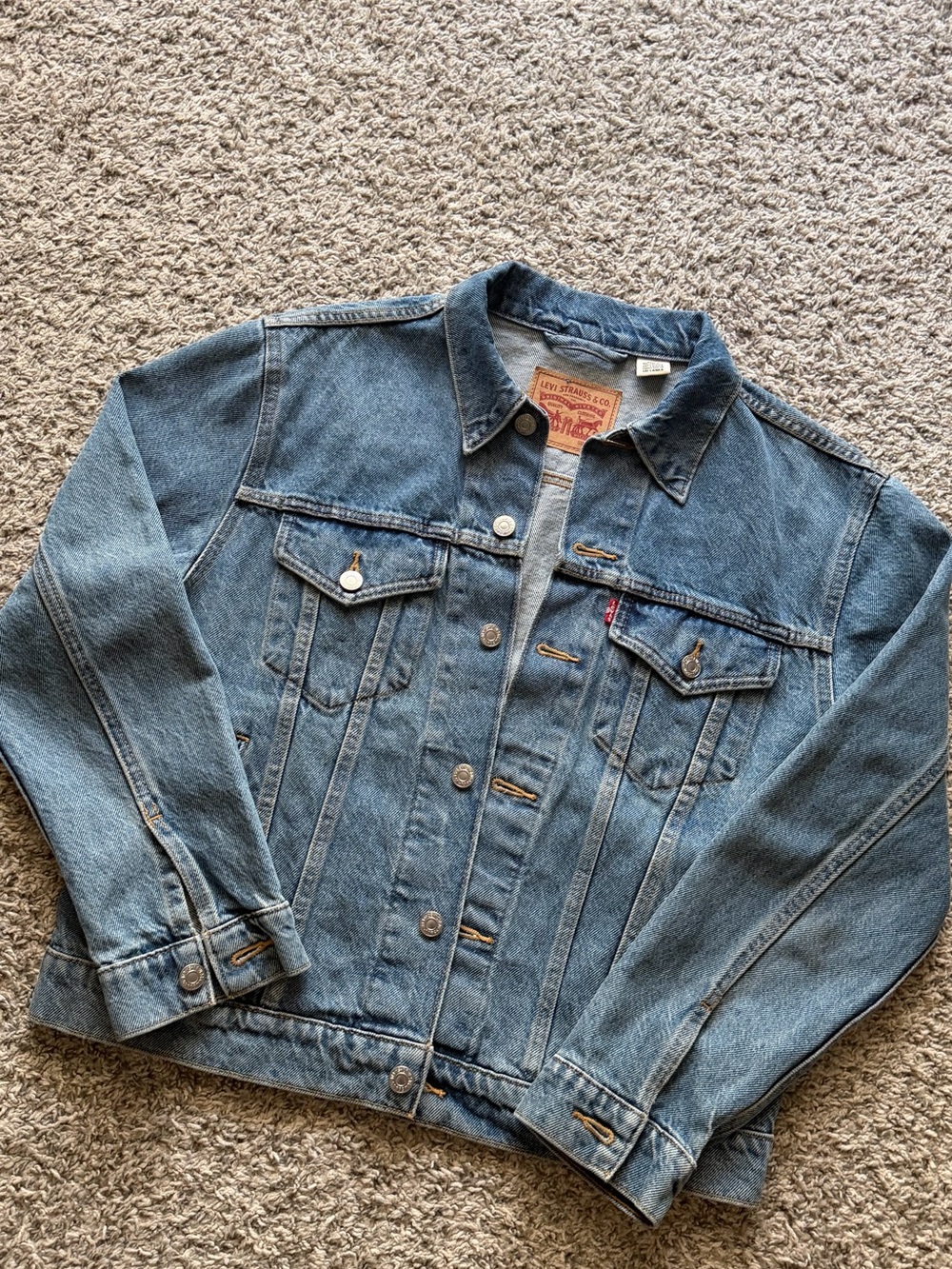 Levi's Blue Denim Trucker Jacket for women- Classic Truck Jacket